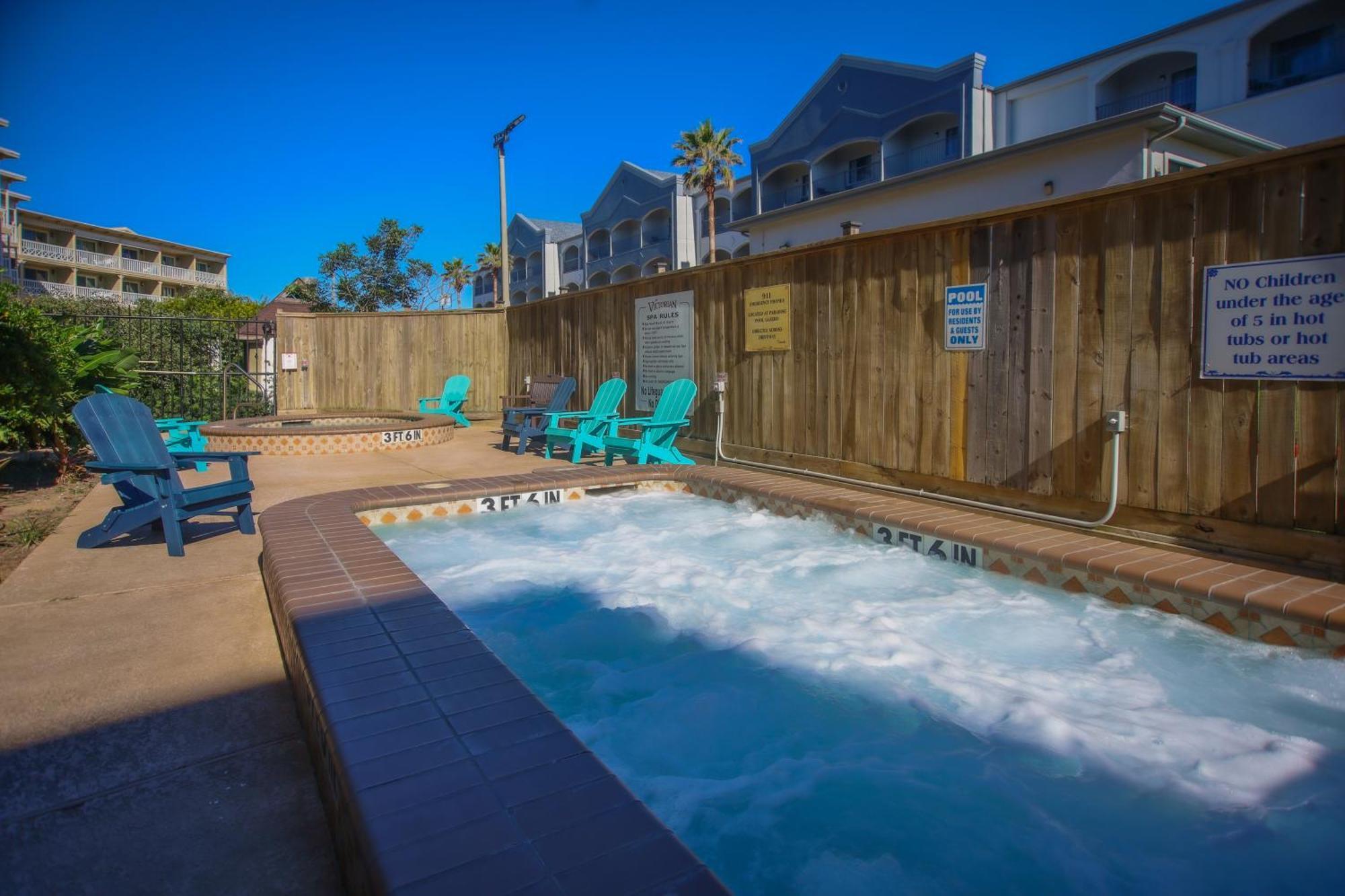 Sea-Renity Heated Pools Steps To The Beach Galveston Exterior foto